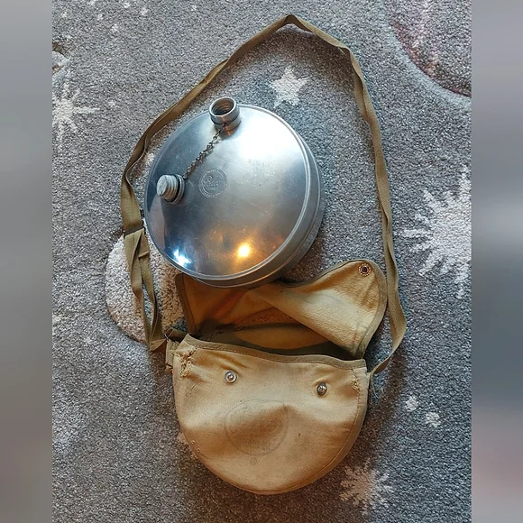 Antique Palco 2 Quart-er canteen with carrying satchel - Picture 4 of 8